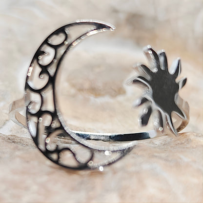 Anillo Eclipse-Acero