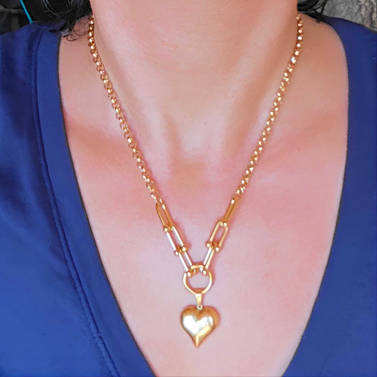 Colgante Corazón doble